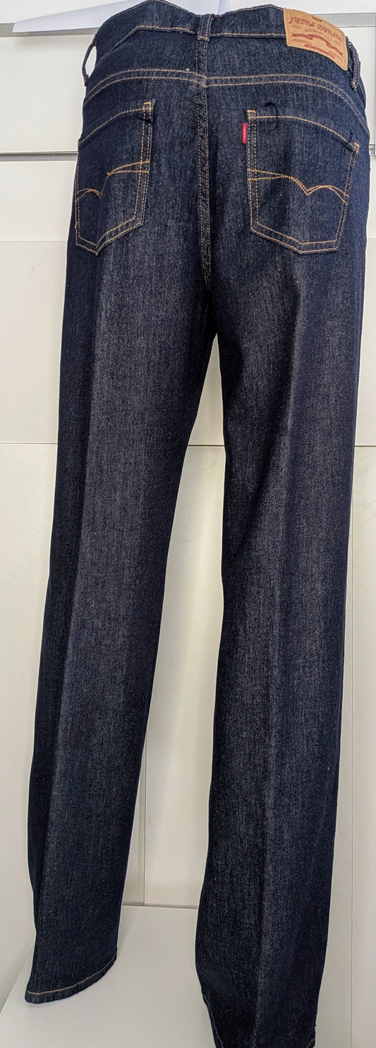 Jeans curvy dritto scuro