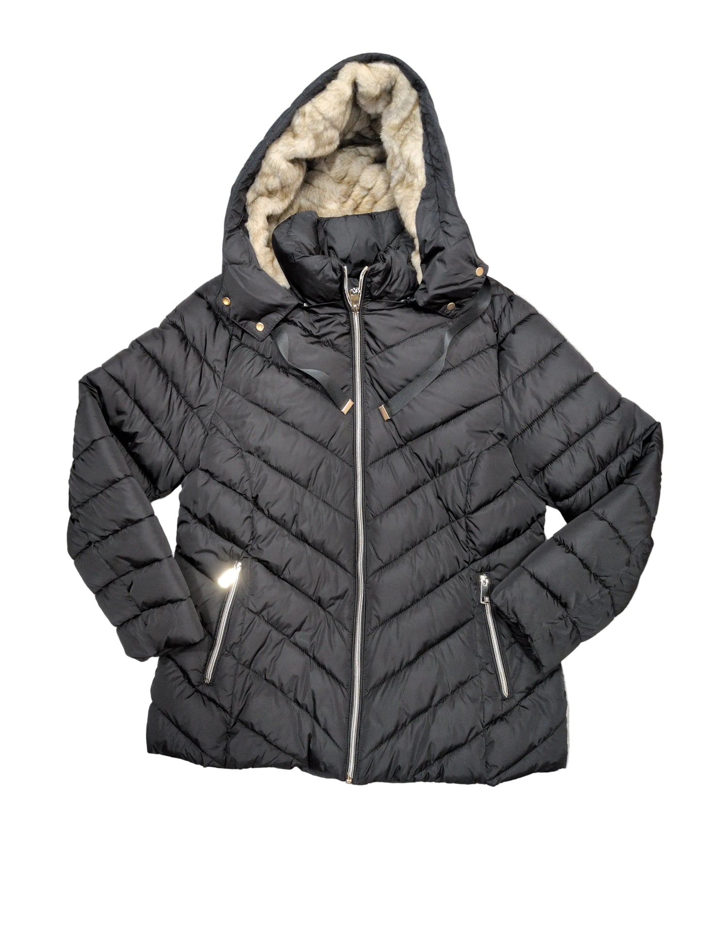 Piumino con pelliccia ecologica STORE 55