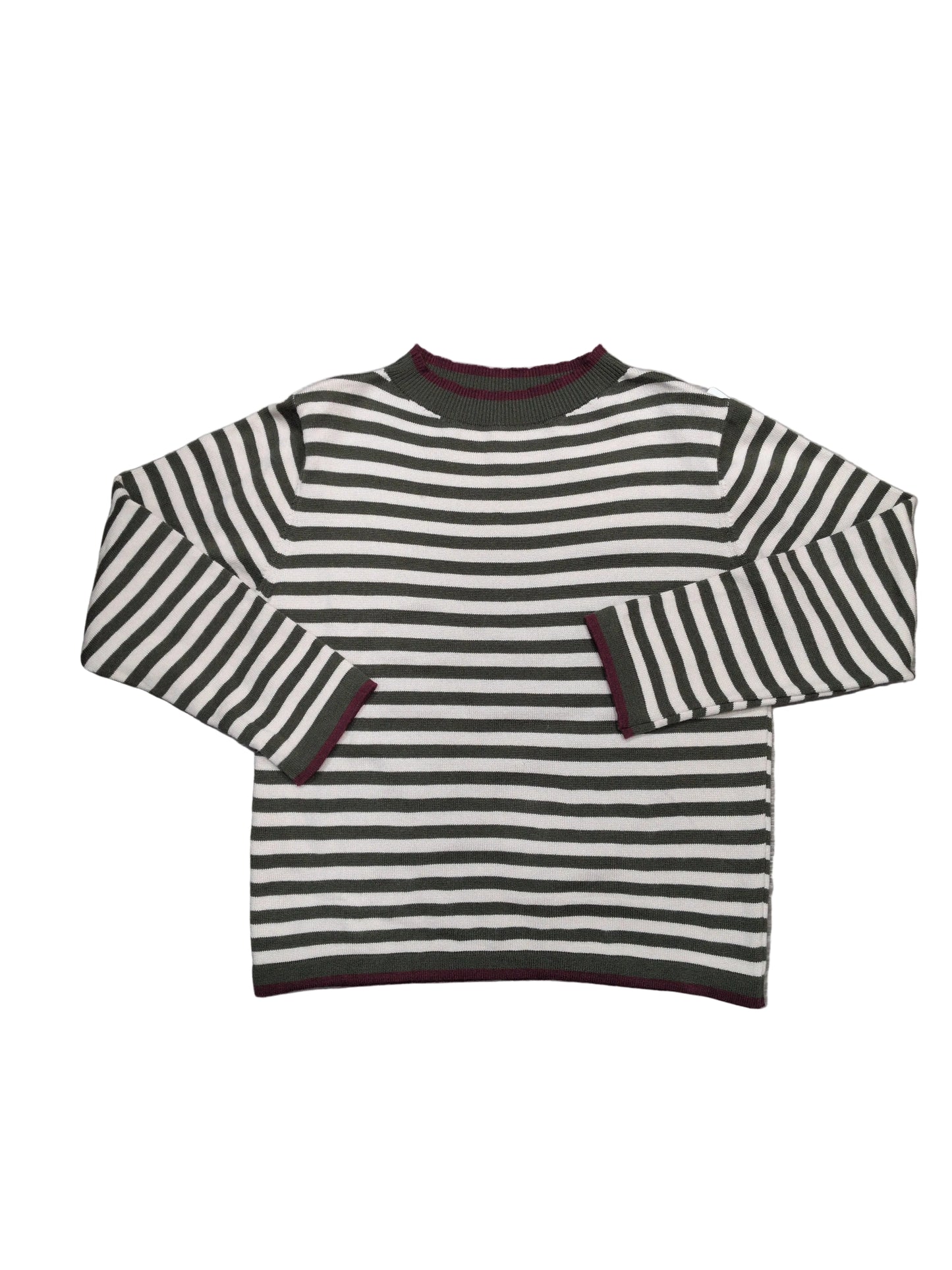 Maglia donna lana rasata righe contrasto STORE 55