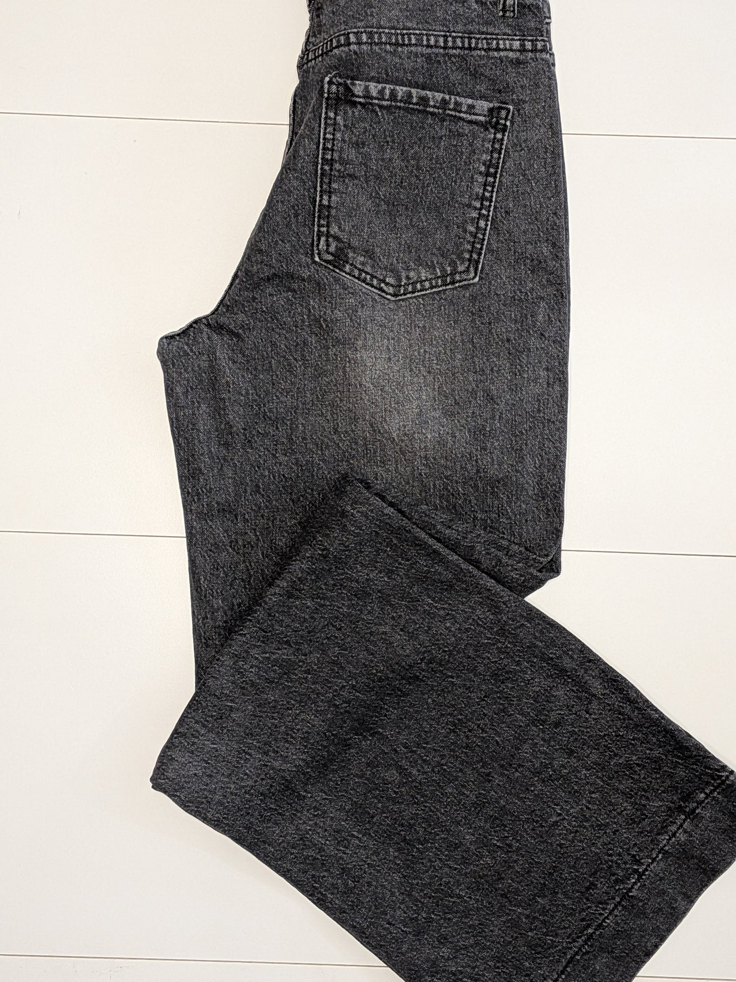 Jeans nero sabbiato dritto STORE 55
