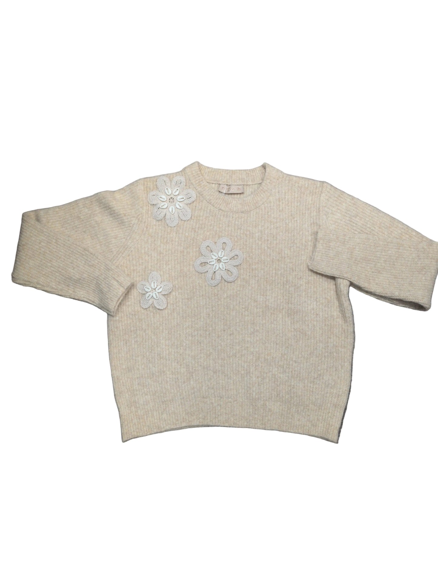 Maglia donna lana mohair con applicazioni decorative STORE 55