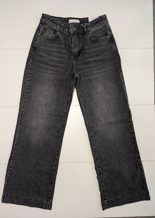 Jeans nero sabbiato dritto STORE 55