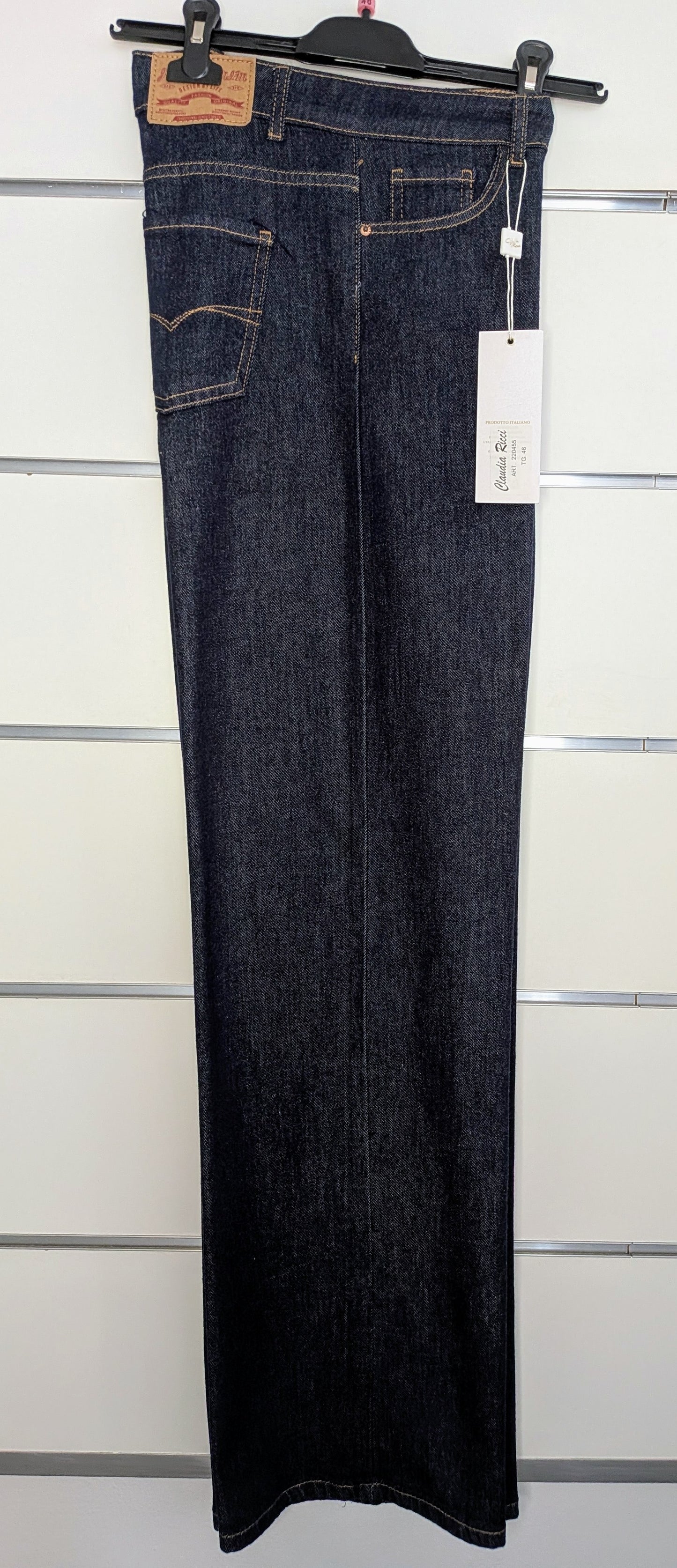 Jeans curvy dritto scuro