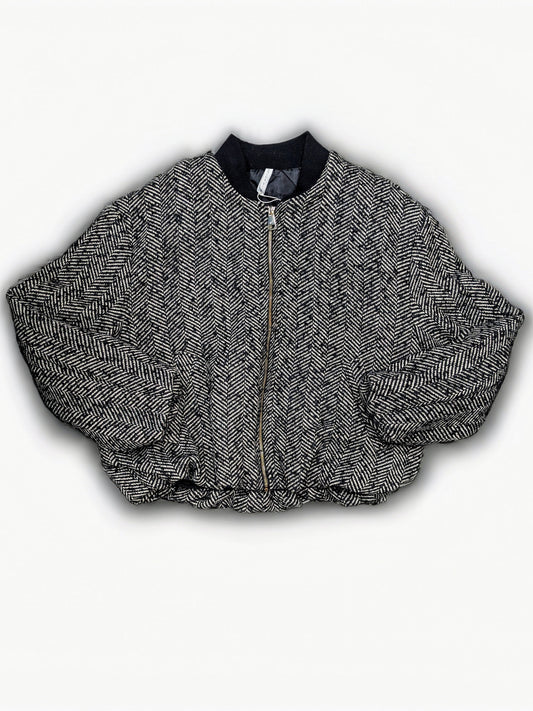 Bomber donna trapuntato in lana elegante STORE 55