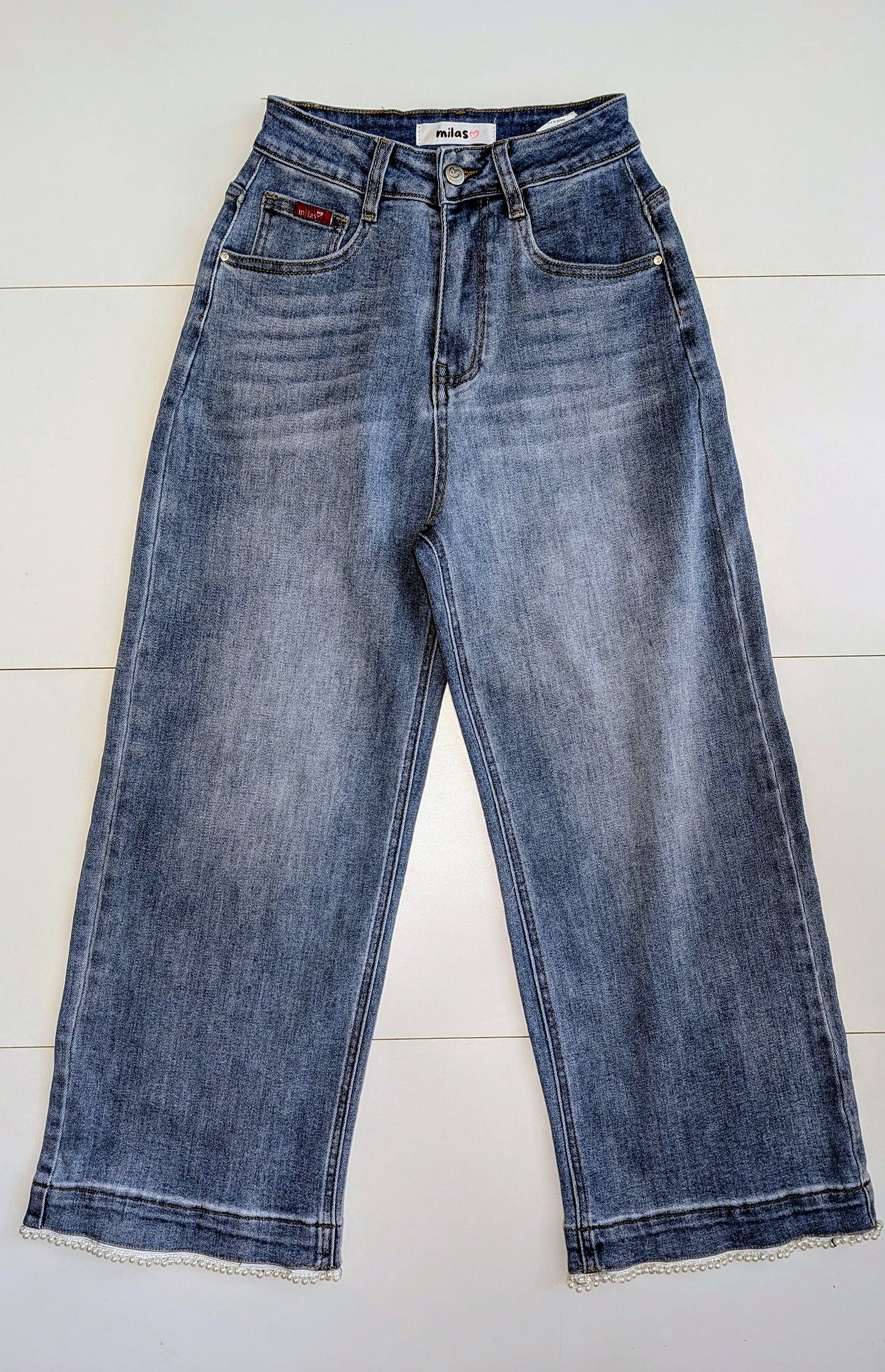 Jeans con applicazioni perline STORE 55