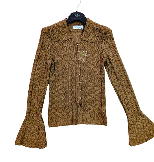 Camicia donna pizzo manica trombetta elegante STORE 55