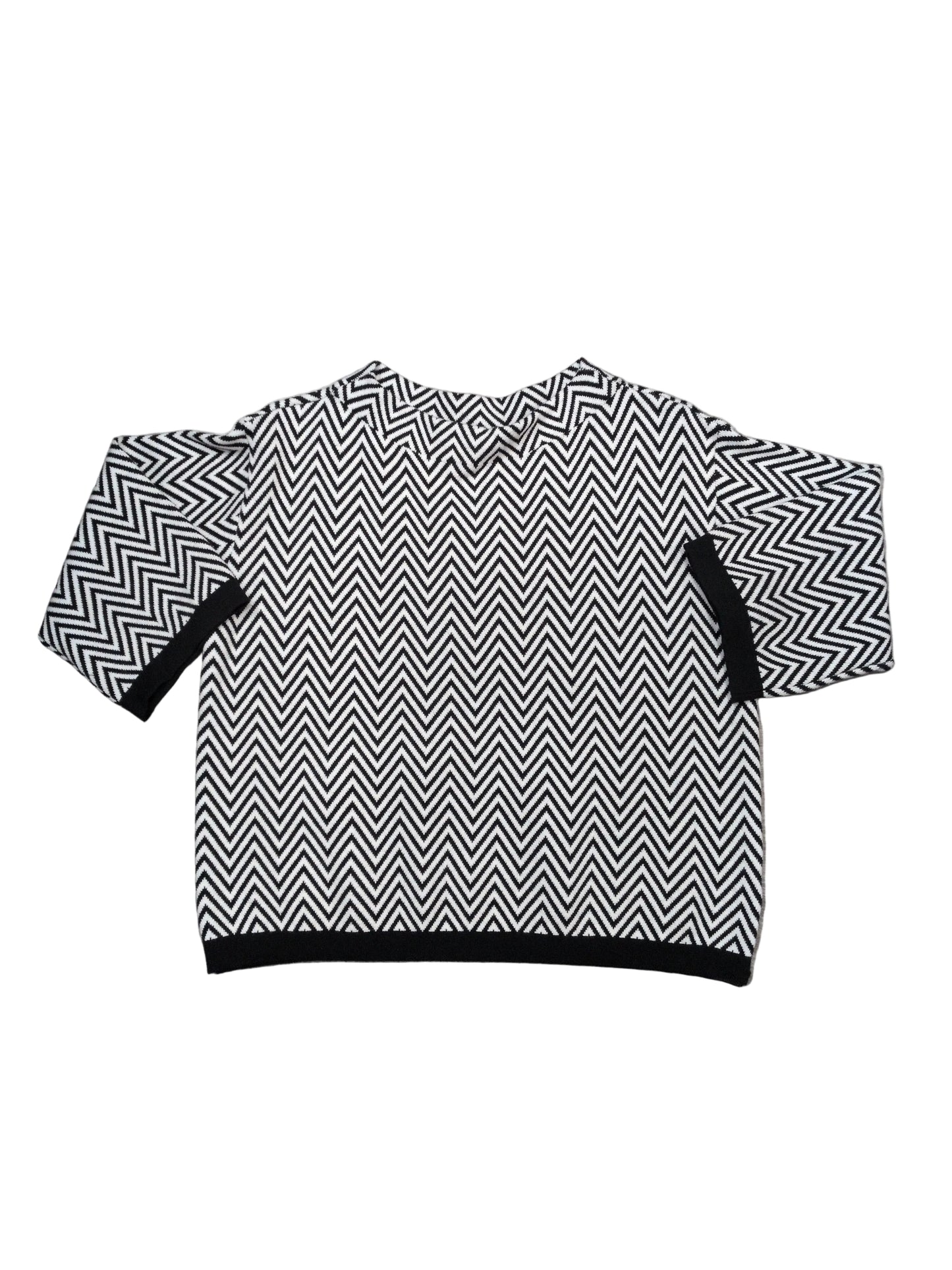 Maglia donna rigata manica 3/4 collo vulcano STORE 55