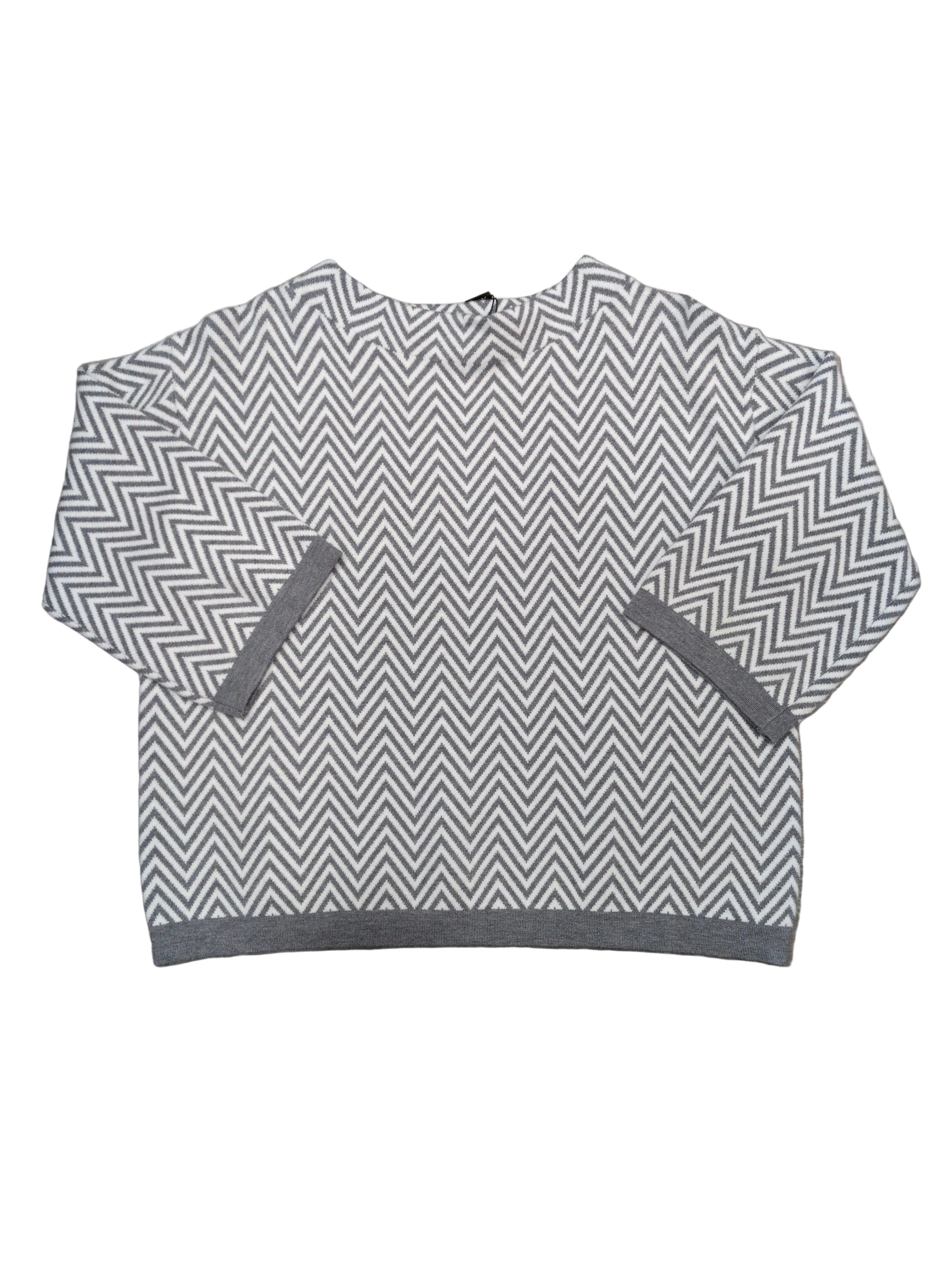 Maglia donna rigata manica 3/4 collo vulcano STORE 55