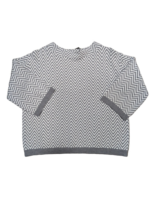 Maglia donna rigata manica 3/4 collo vulcano STORE 55