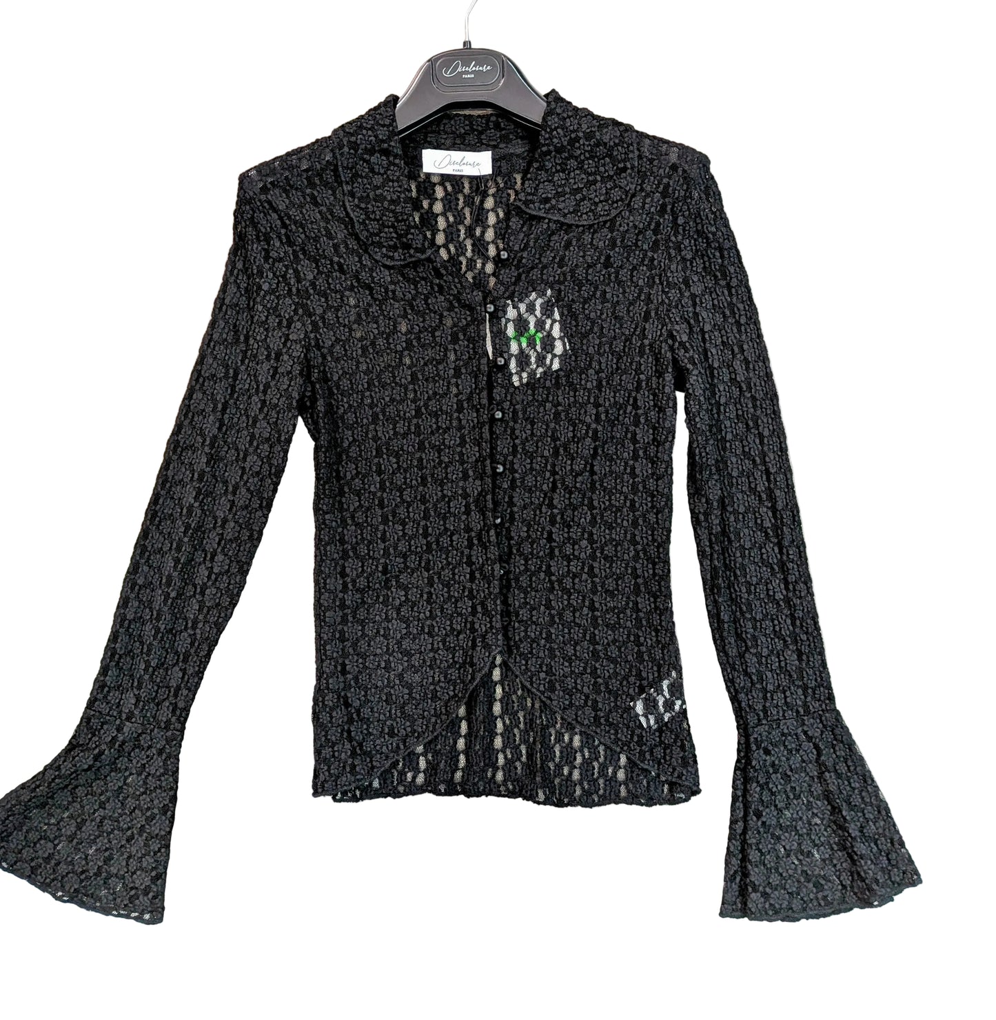 Camicia donna pizzo manica trombetta elegante STORE 55