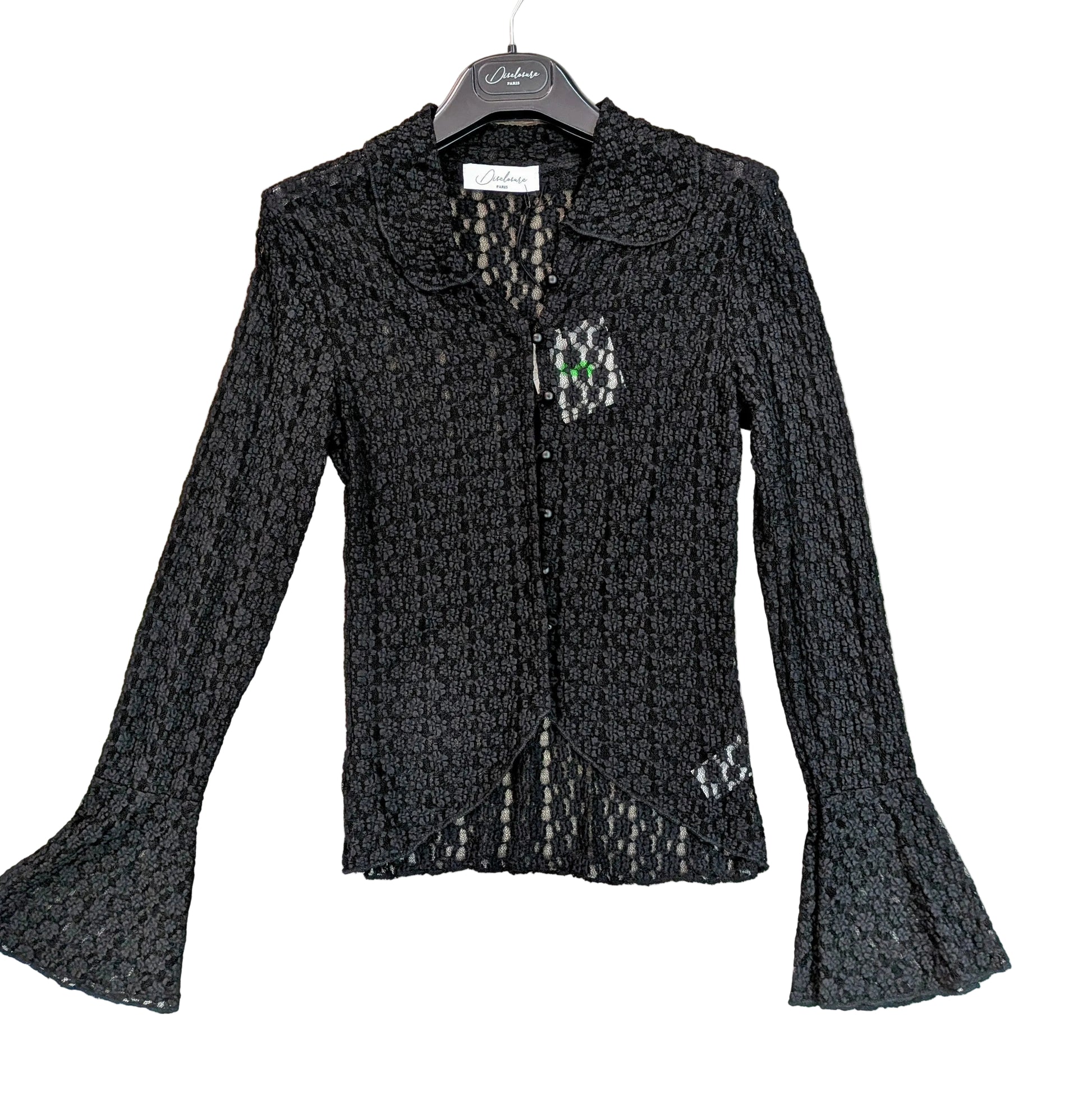 Camicia donna pizzo manica trombetta elegante STORE 55