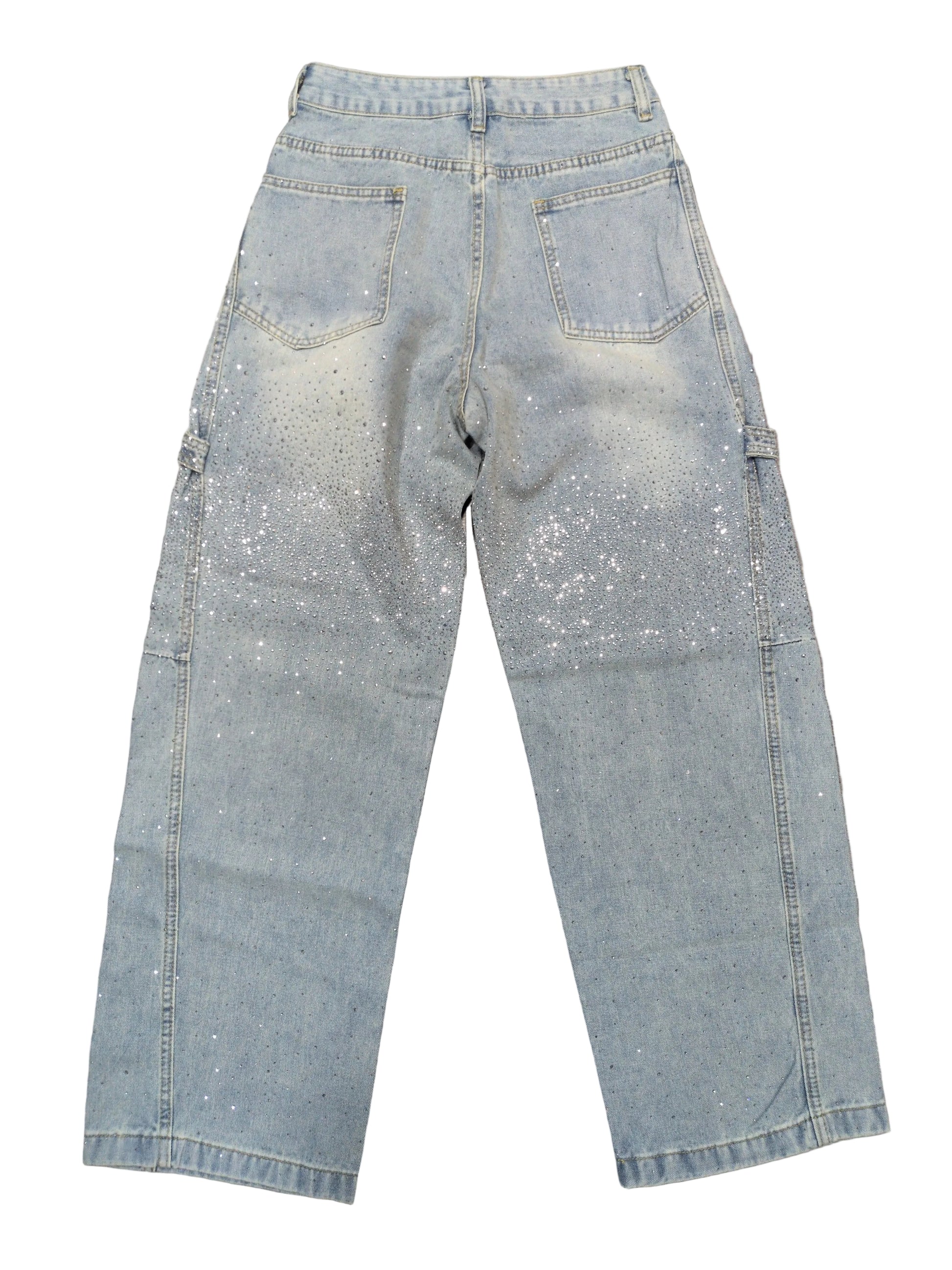 Jeans donna balloon con applicazioni modello ampio STORE 55